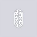 Mid Century Modern Rounded Rectangle Face Clay Stencil