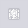 Mid Century Modern Square Clay Stencil