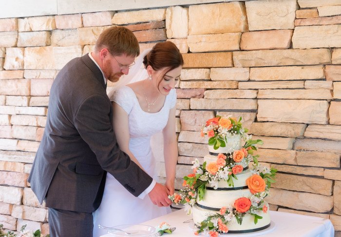 Mint and Tangerine Modern Wedding