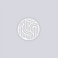 Mod Lines Circle Clay Stencil