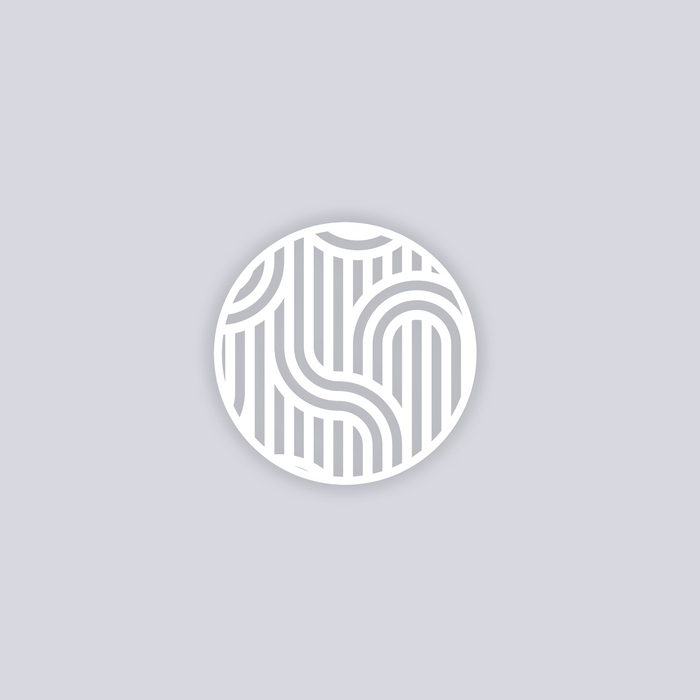 Mod Lines Circle Clay Stencil