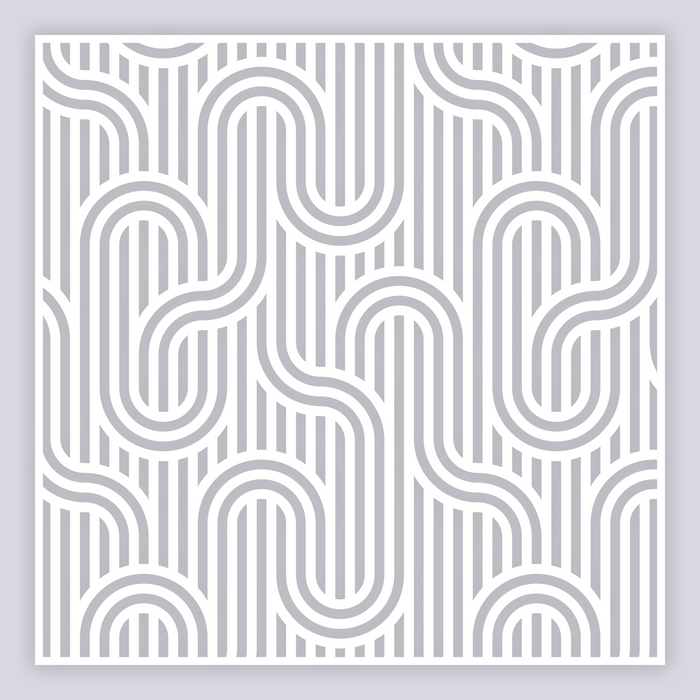 Mod Lines Full Clay Stencil