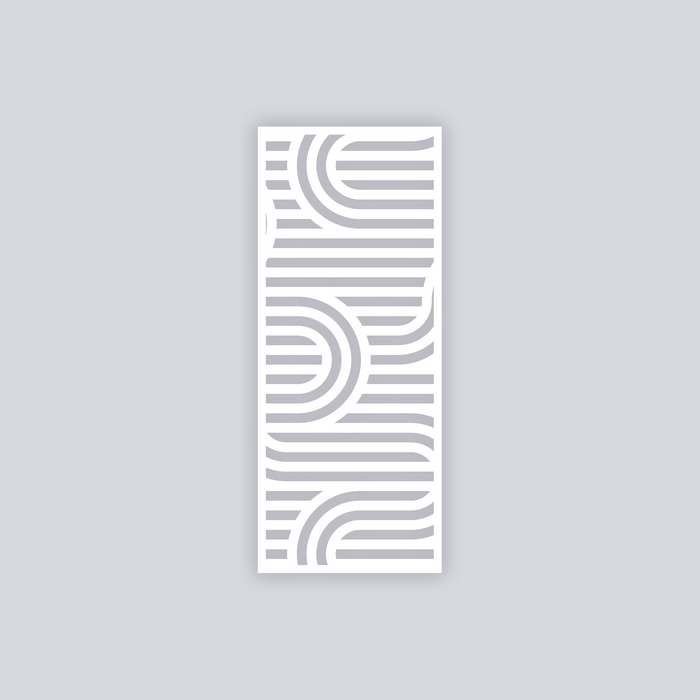 Mod Lines Rectangle Face Clay Stencil