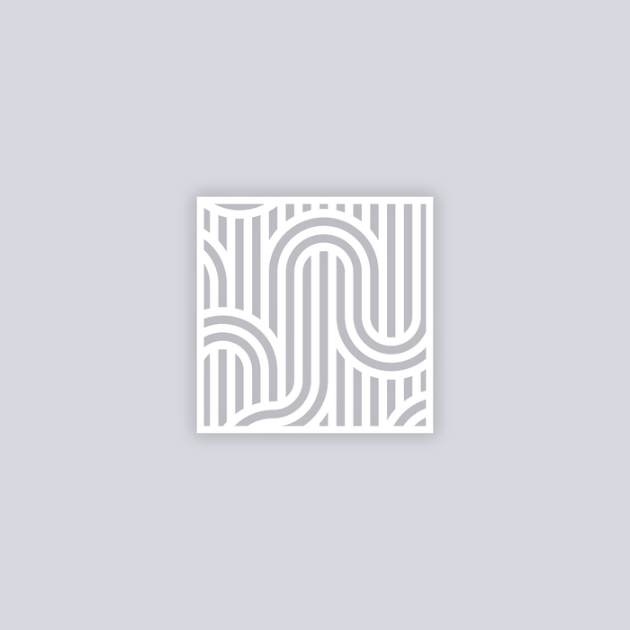 Mod Lines Square Clay Stencil
