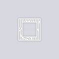 Mod Lines Square Rim Clay Stencil