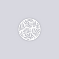 Modern Reef Circle Clay Stencil