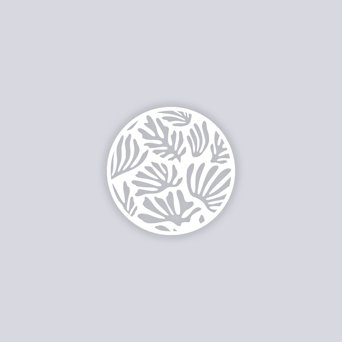 Modern Reef Circle Clay Stencil