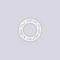 Modern Reef Circle Rim Clay Stencil