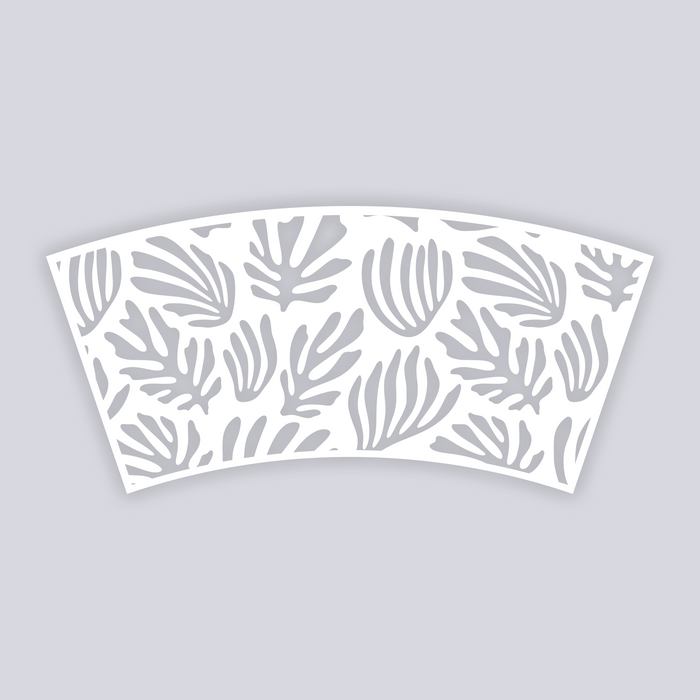 Modern Reef Cups + Cones Clay Stencil