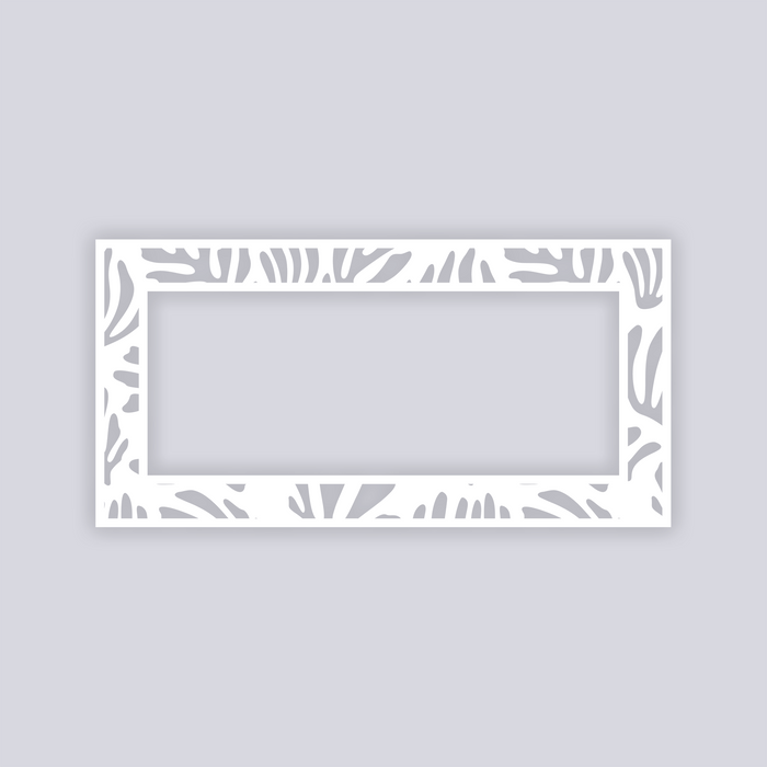 Modern Reef Rectangle Rim Clay Stencil