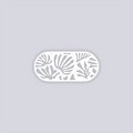 Modern Reef Rounded Rectangle Face Clay Stencil