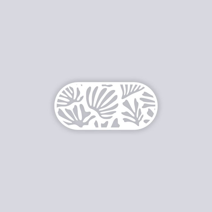 Modern Reef Rounded Rectangle Face Clay Stencil