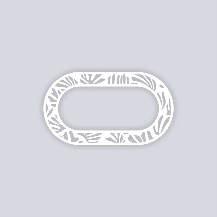 Modern Reef Rounded Rectangle Rim Clay Stencil