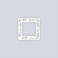 Modern Reef Square Rim Clay Stencil