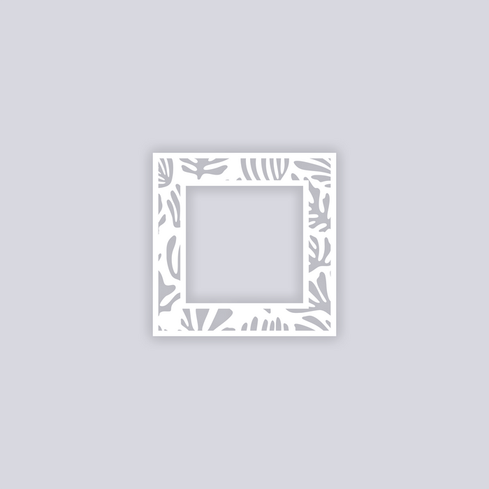 Modern Reef Square Rim Clay Stencil