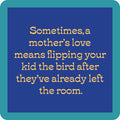 A blue square with a teal border displays the text: Cheers to Mom Gift Set 2 by Sophistiplate LLC—an ideal choice for funny mom gifts or a unique Mother’s Day present.