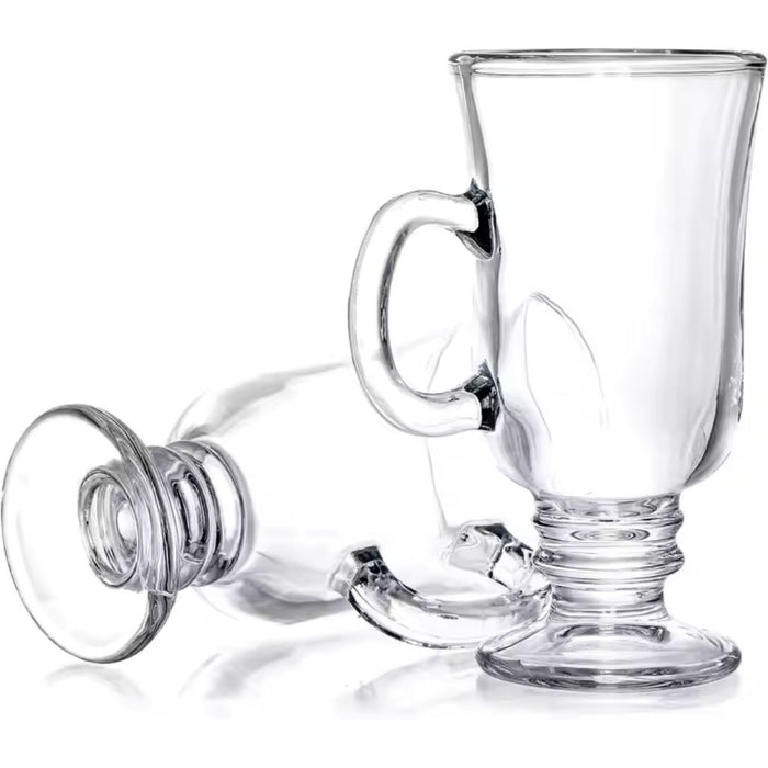 Mugs - Irish Fluted Latte - 227ml - Clear 6's