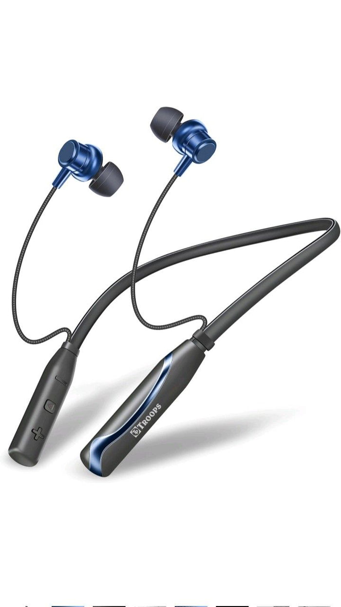 Neckband Bluetooth Earphones — Magnetic with Long Battery