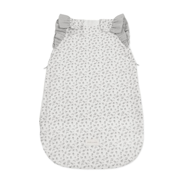 Pasito a Pasito - Baby Sleeping Bag – Little Bloom Grey Flowers - Mabel & Fox