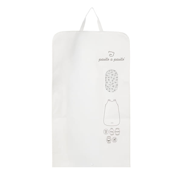 Pasito a Pasito - Baby Sleeping Bag – Little Bloom Grey Flowers - Mabel & Fox
