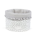 Pasito a Pasito - Organiser Basket - Little Bloom Flowers Grey - Mabel & Fox