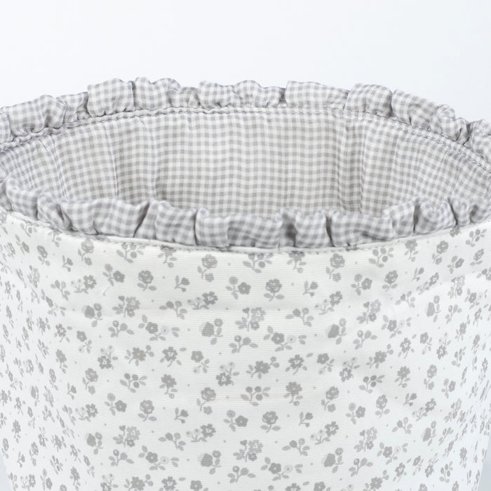 Pasito a Pasito - Organiser Basket - Little Bloom Flowers Grey - Mabel & Fox