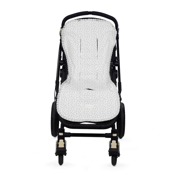 Pasito a Pasito - Seat Liner - Little Bloom Flowers Grey - Mabel & Fox