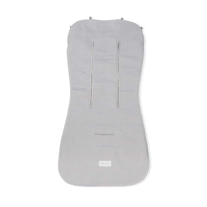 Pasito a Pasito - Seat Liner - Little Bloom Vichy Grey - Mabel & Fox