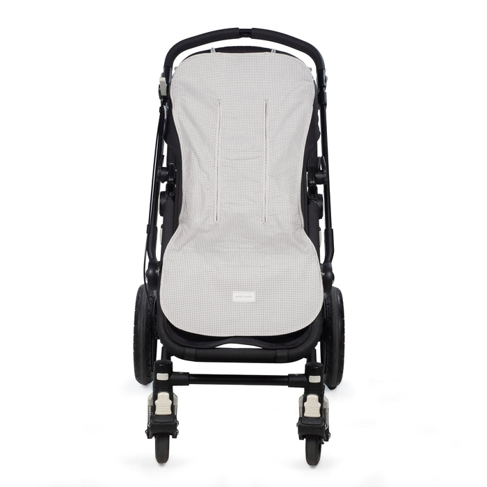 Pasito a Pasito - Seat Liner - Little Bloom Vichy Grey - Mabel & Fox