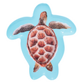 The Sophistiplate Pastel Sea Turtle Melamine Serving Platter features a realistic sea turtle illustration on a light blue background, making it perfect for ocean-inspired serveware.