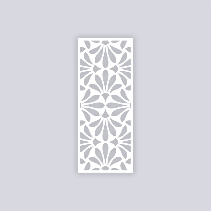Peacock Rectangle Face Clay Stencil