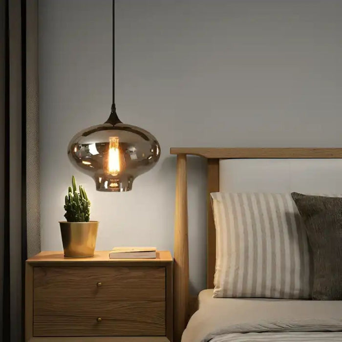 Pendant Light - Anaar Smoked Glass / C09
