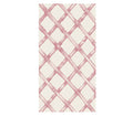 Add a touch of elegance with Hester & Cook's Pink Lattice Guest Napkin (pack of 16), featuring a pink watercolor trellis pattern on light beige—perfect for any gathering.