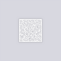 Retro Confetti Square Clay Stencil