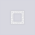 Retro Confetti Square Rim Clay Stencil