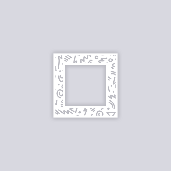 Roller Rink Square Rim Clay Stencil