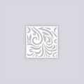 Scrolls Square Clay Stencil