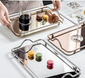 Serving Tray - Steel & Mirror