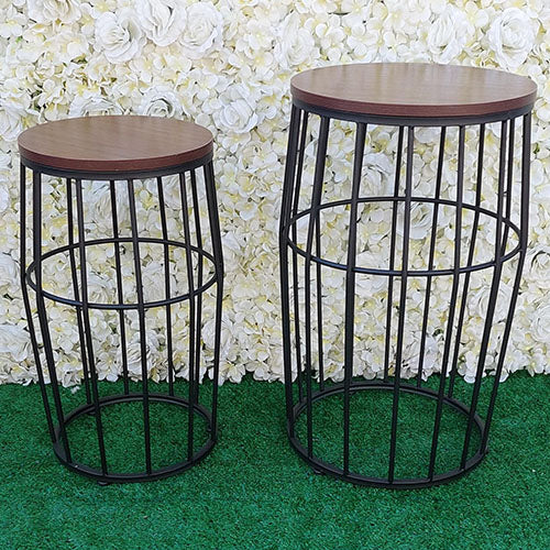 Side Tables - Bennet Side Table Set Round Black