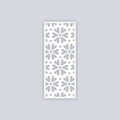 Simple Flower Rectangle Face Clay Stencil