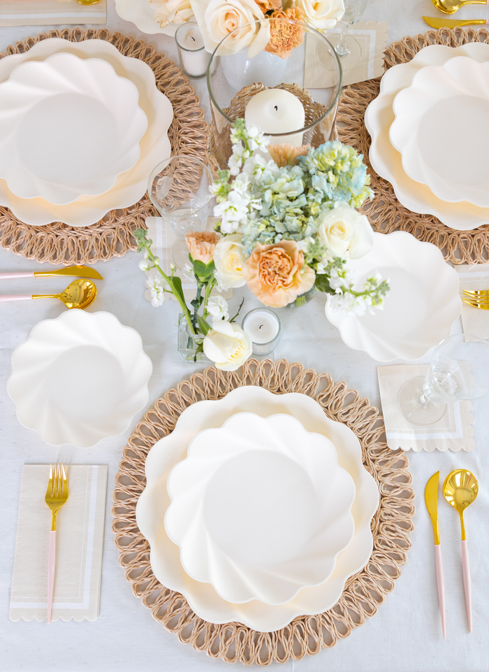 Simply Eco Dinner Plate- Cream/8pkg