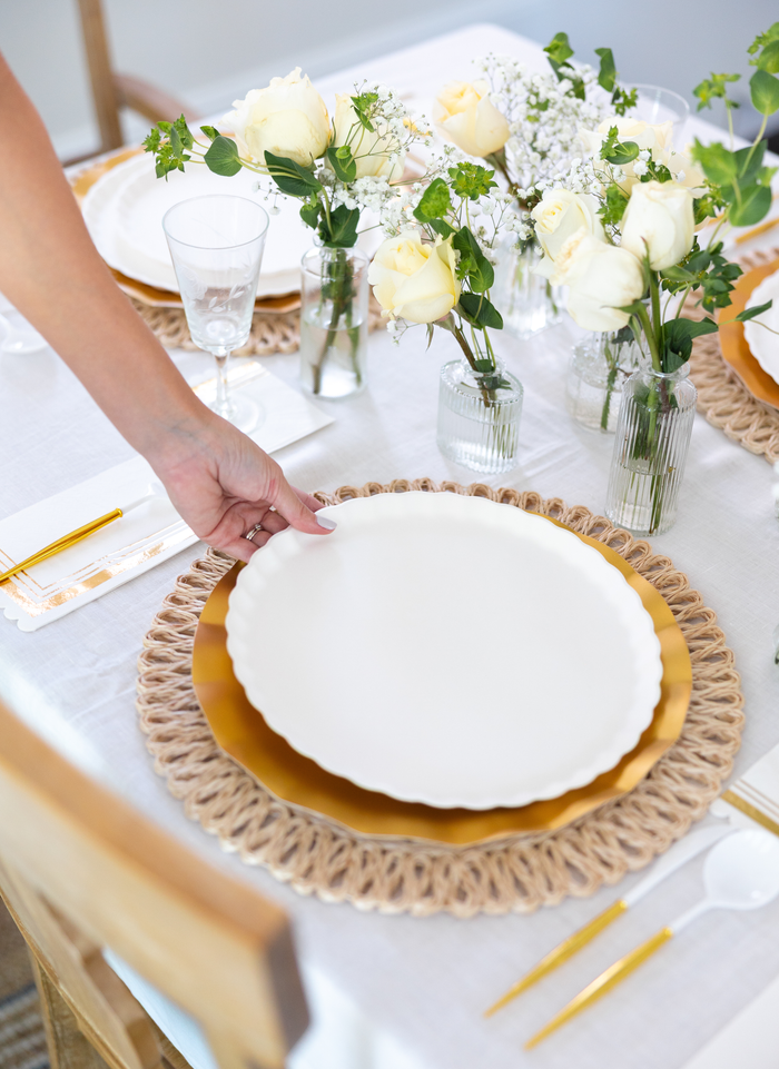 Simply Eco Dinner Plate- White/8pkg
