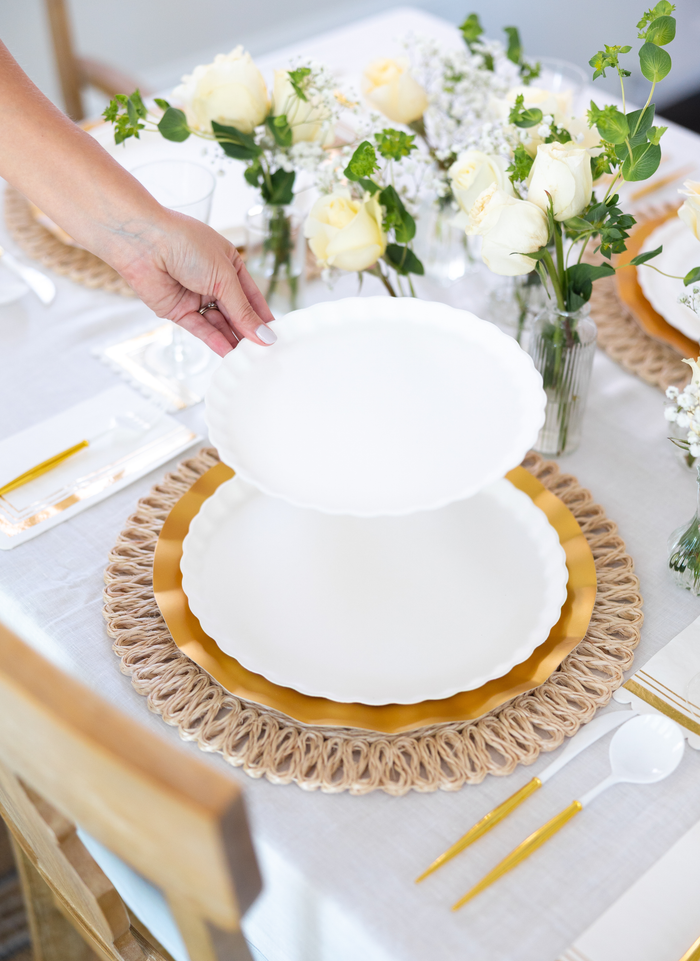Simply Eco Salad Plate- White/8pkg