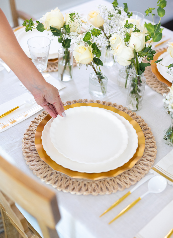 Simply Eco Salad Plate- White/8pkg