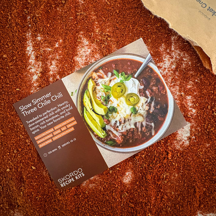 Slow Simmer Three Chile Chili Recipe Kit