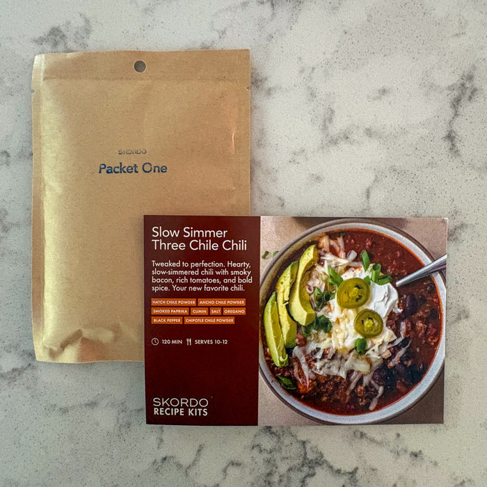 Slow Simmer Three Chile Chili Recipe Kit