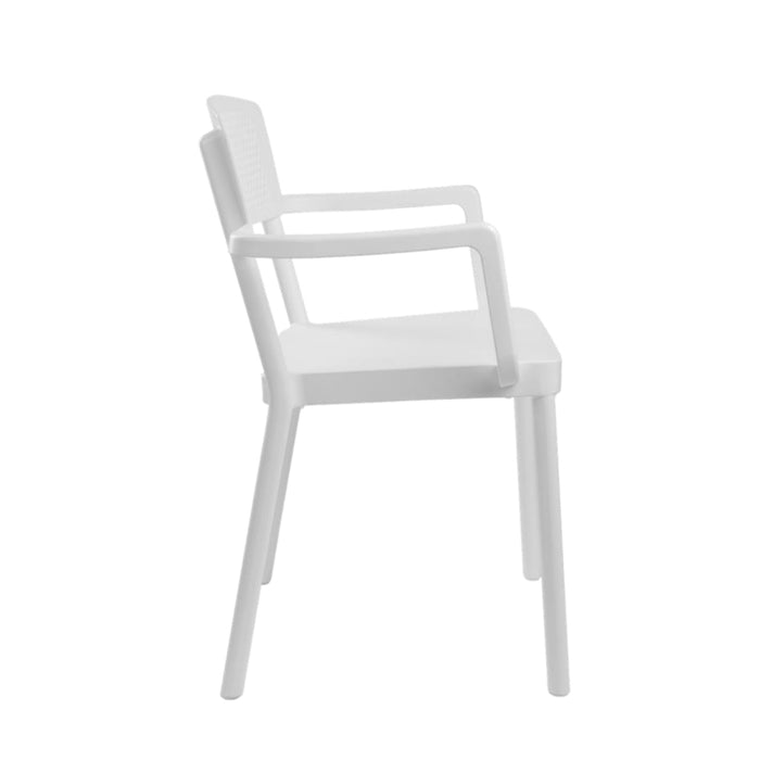 Solid Plastic Chairs - Santorini Arm Chairs