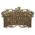 Songbird Welcome Anniversary Plaque
