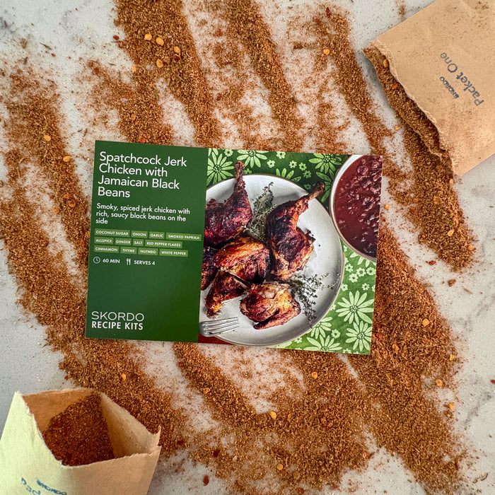 Spatchcock Jerk Chicken with Jamaican Black Beans Recipe Kit