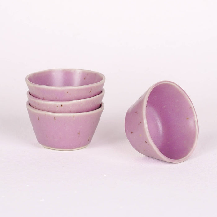 Speckled Ceramic Dipping Sauce Cup |  Lavender